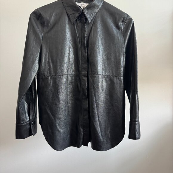 Pre-owned Nanushka vegan-leather long-sleeve shirt - size S - Picture 4 of 9
